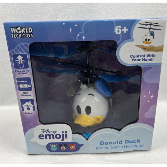 Helicopter‎ Tech Toy Disney Donald Duck Emoji motion Sense  NWT - Picture 1 of 3